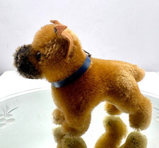 Vtg 50's Steiff Gemany small standing dog Bully- 4" w/ear button  collar-