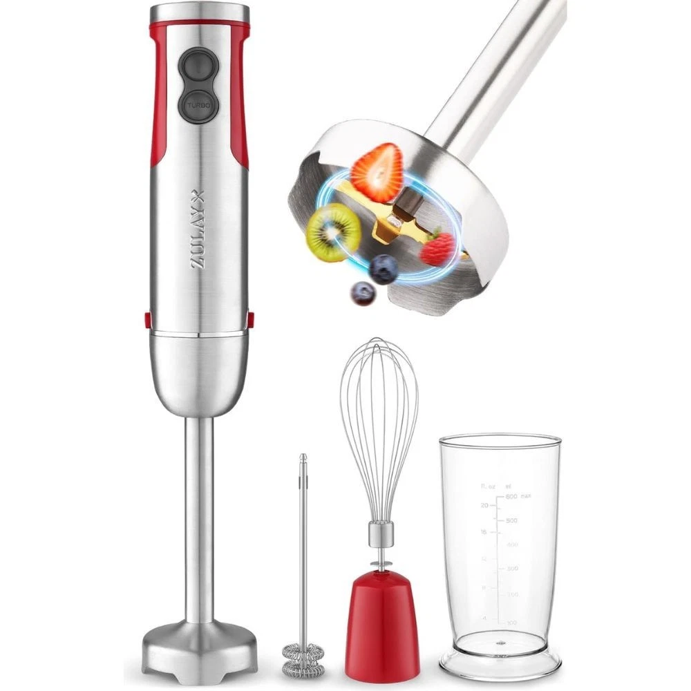 Zulay Kitchen 4-in-1 Immersion Stick Mixer Hand Blender - 800 Watts
Opens in a new window or tab