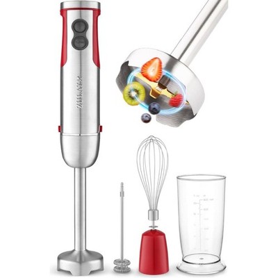 Zulay Kitchen 4-in-1 Immersion Stick Mixer Hand Blender - 800 Watts