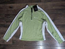 Obermeyer Wool Blend Knit Pullover Lime Green  White Budweiser Logo NWT Size L