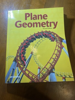 Abeka Plane Geometry Books (4) Textbook, Solution Key, Test key, Exercises