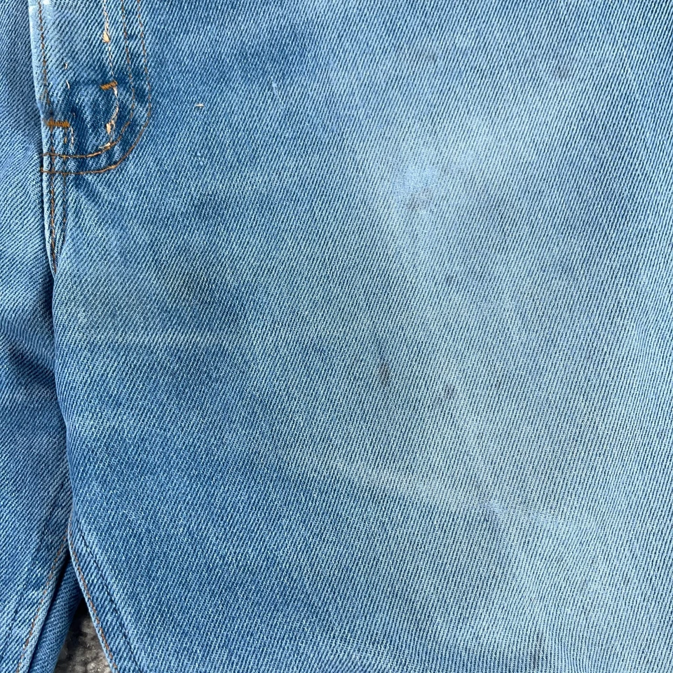 Vintage Orange Tab Levis 508 Jeans Mens Actual 36x30 Straight 70s USA Talon Zip - Image 3 of 4