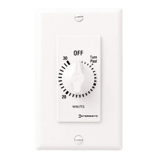 INTERMATIC FD30MWC Spring-Wound Timer, White, 277V AC 38D058