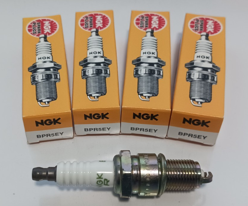 4X GENUINE PREMIUM NGK V-POWER SPARK PLUGS 1233 NOS BPR5EY FREE SHIPPING