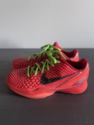 Nike Kobe VI 6 Protro Gs 4.5Y Reverse Grinch Bright Crimson Fv9676
