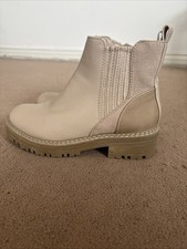 River Island Cream and Beige Ankle Boots Size 3 Brand New Never Worn