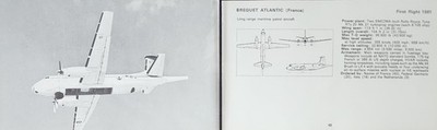 Breguet Atlantic Patrol Picture Aircraft Info Detail Vtg Original Article Sheet 