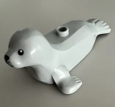 Lego 3399pb01 Seal, Baby with Black Eyes, Nose and Mouth