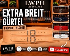 Exklusiver Ledergürtel Taillengürtel 20 cm ...