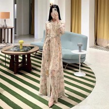 NWT Zimmermann Floral Single-Breasted Collared Long Sleeve Tie-Front Shirt Dress