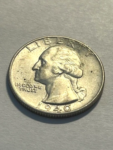 1940-D Washington Quarter/Silver/AU+ #2262