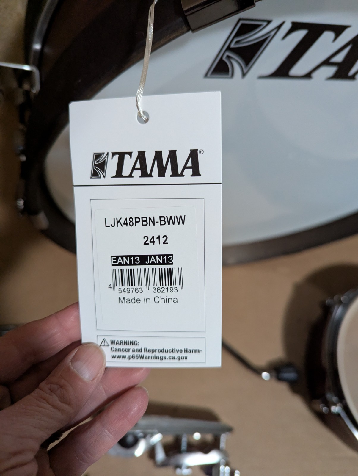 Tama Club-JAM Pancake 4pc Drum Set Burgundy Walnut Wrap