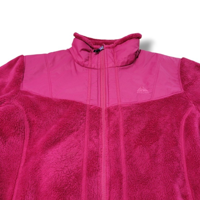 SACAI X NIKE Giacca Nike Taglia Media M Donna Nike ACG Jacket Pile Full Zip Up Jacket Rosa