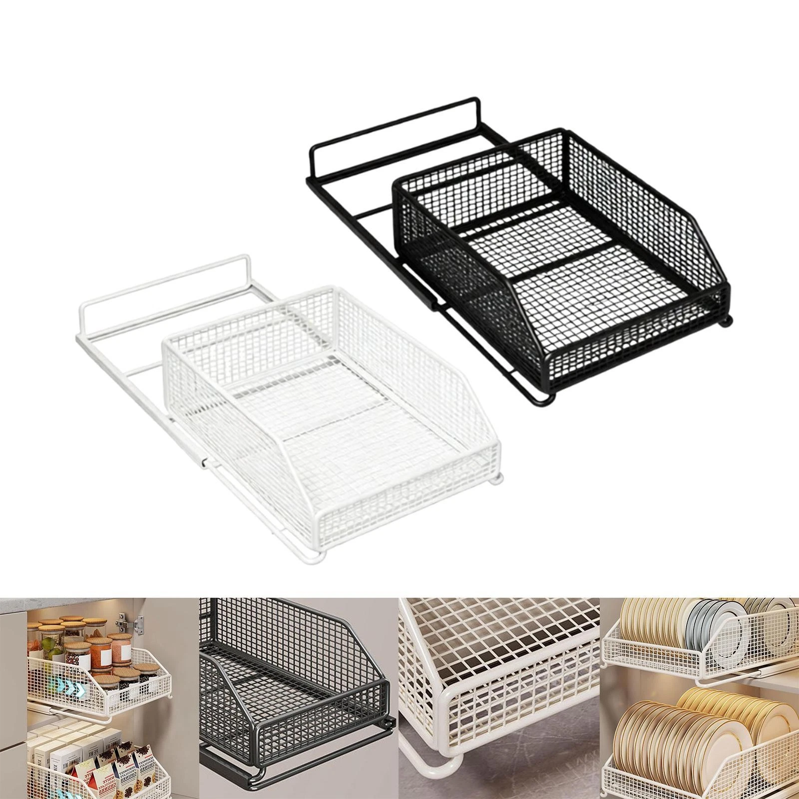 Pull Out Cabinet Organizer Slide Out Spice Rack Space Saving Sliding Cabinet