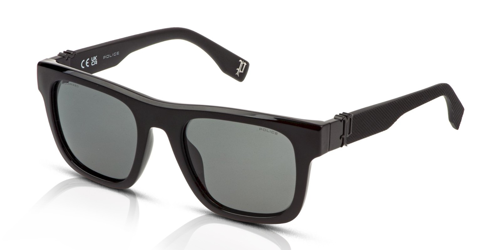 Police Beyond Lite 7 SPLQ79E Z42P Black/Grey-Green Polarised Sunglasses
