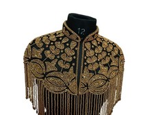 green emerald velvet dress Allegra K Women's Sequin Jacket Party Long Sleeve Open Front Crop Cardigan Bolero  Shrug Small Gold at Amazon Women's Clothing store main image 1