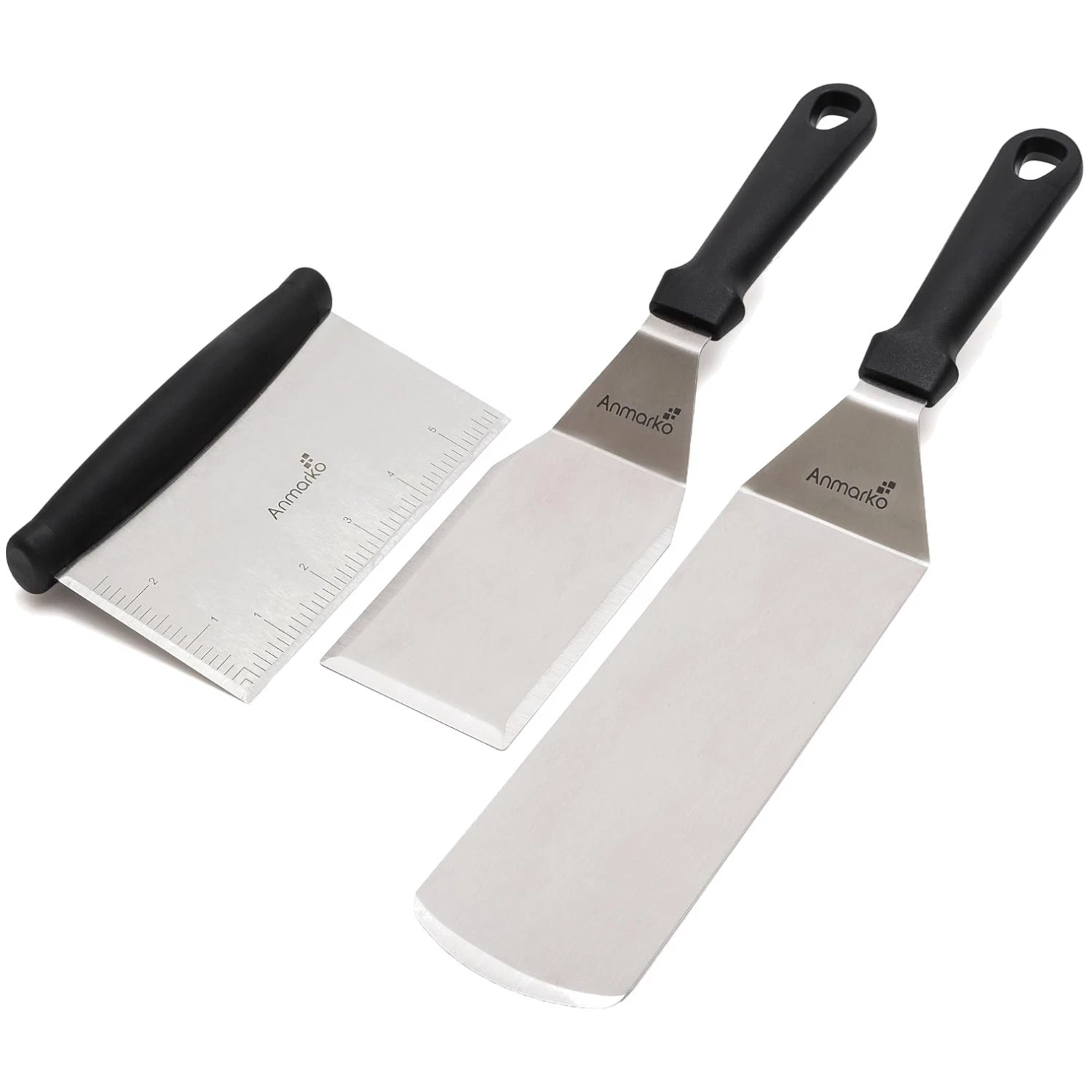 Professional Stainless Steel Griddle Spatula Set - 3 Pc