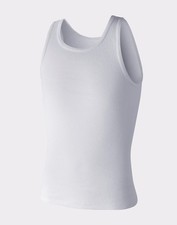 Hanes Boys' ComfortSoft Cotton A-Shirt 3-Pack Tank TAGLESS White Value size S-XL