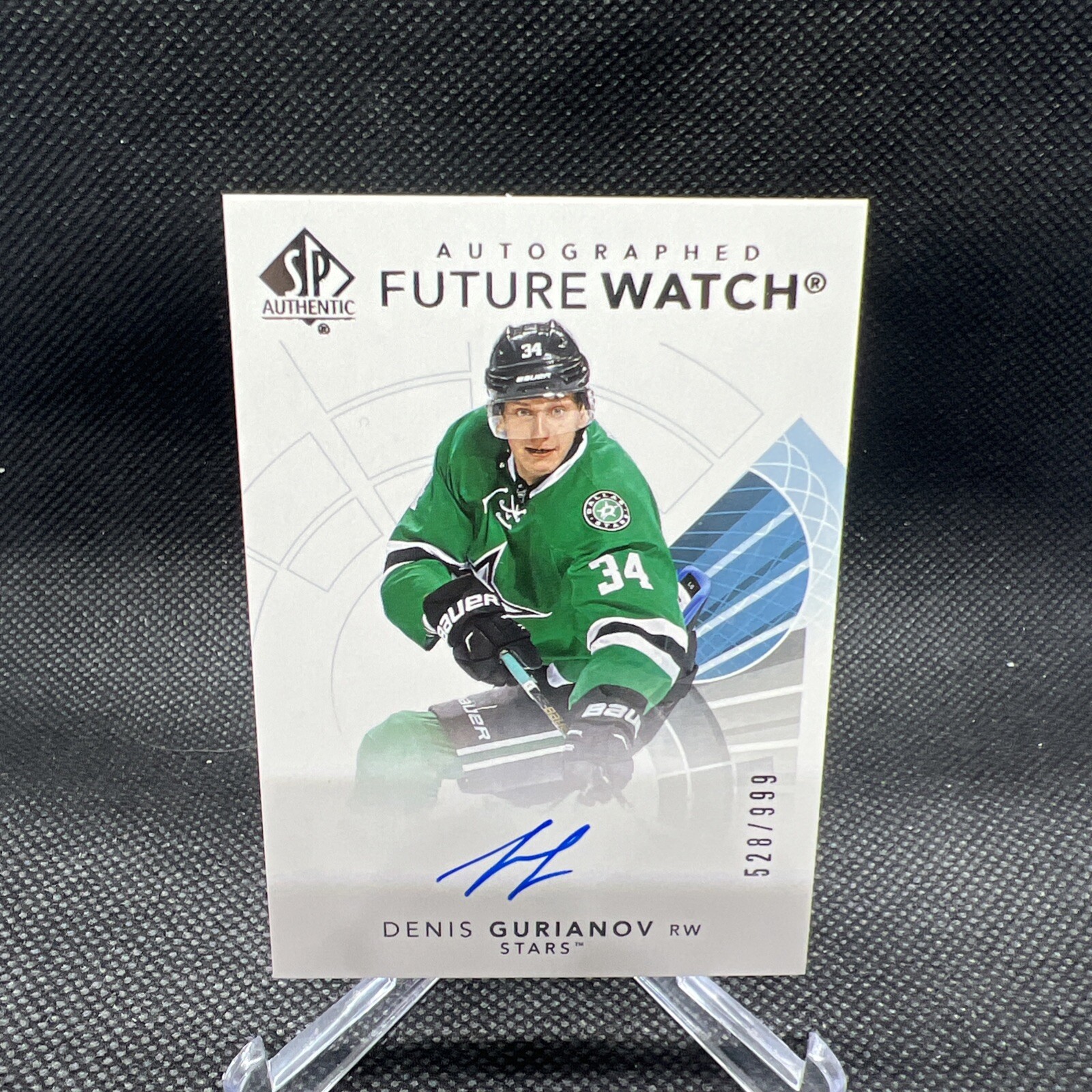Denis Gurianov Future Watch Auto 2017-18 SP Authentic  /999  Rookie #133