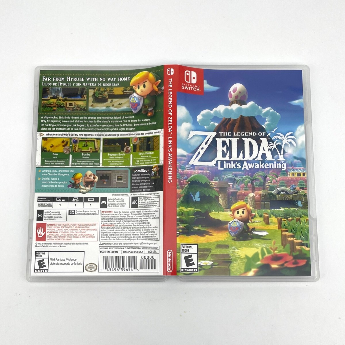 Legend of Zelda Link's Awakening Nintendo Switch CASE ONLY No Game