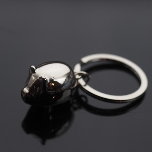 Cute Pig Chrome Charm Pendant Keychain Key Ring Chain Love Gift - Picture 10 of 20