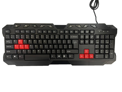 Esperanza TK105 Gaming Tastatur USB Multimedia 113 Tasten Schwarz QWERTY US