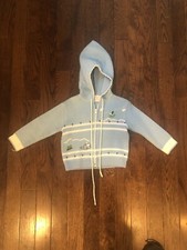 Vintage Baby Knit Sweater Nordic Ski scene sz 9-12 m