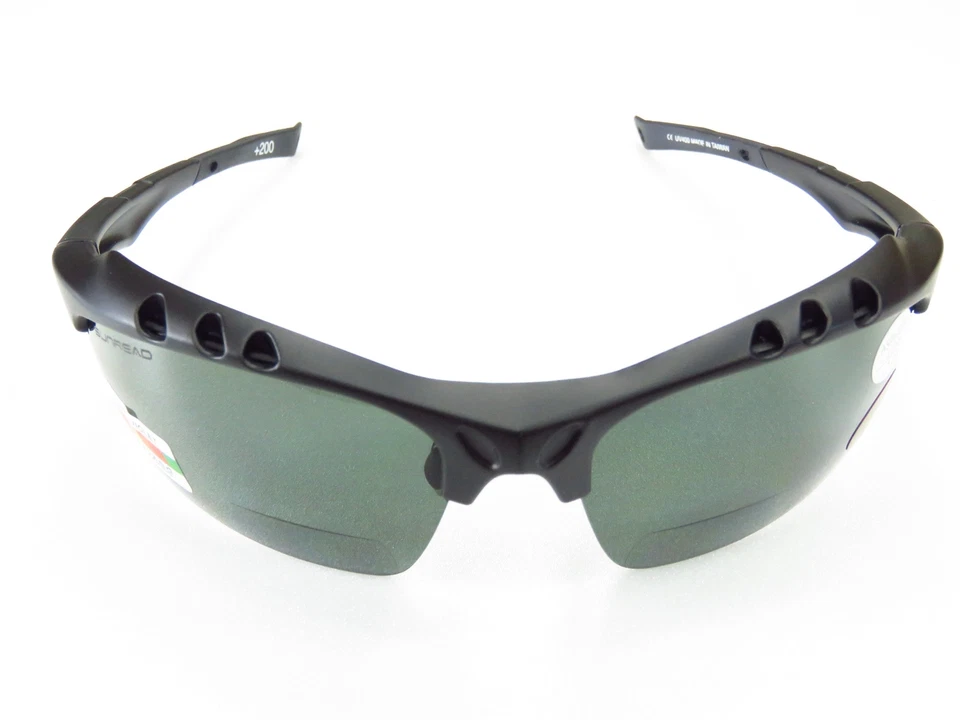 Gafas de sol marco TR90, humo 2,0 mm pc lente bifocal polarizada aumento +2,0 Foto 2 de 4