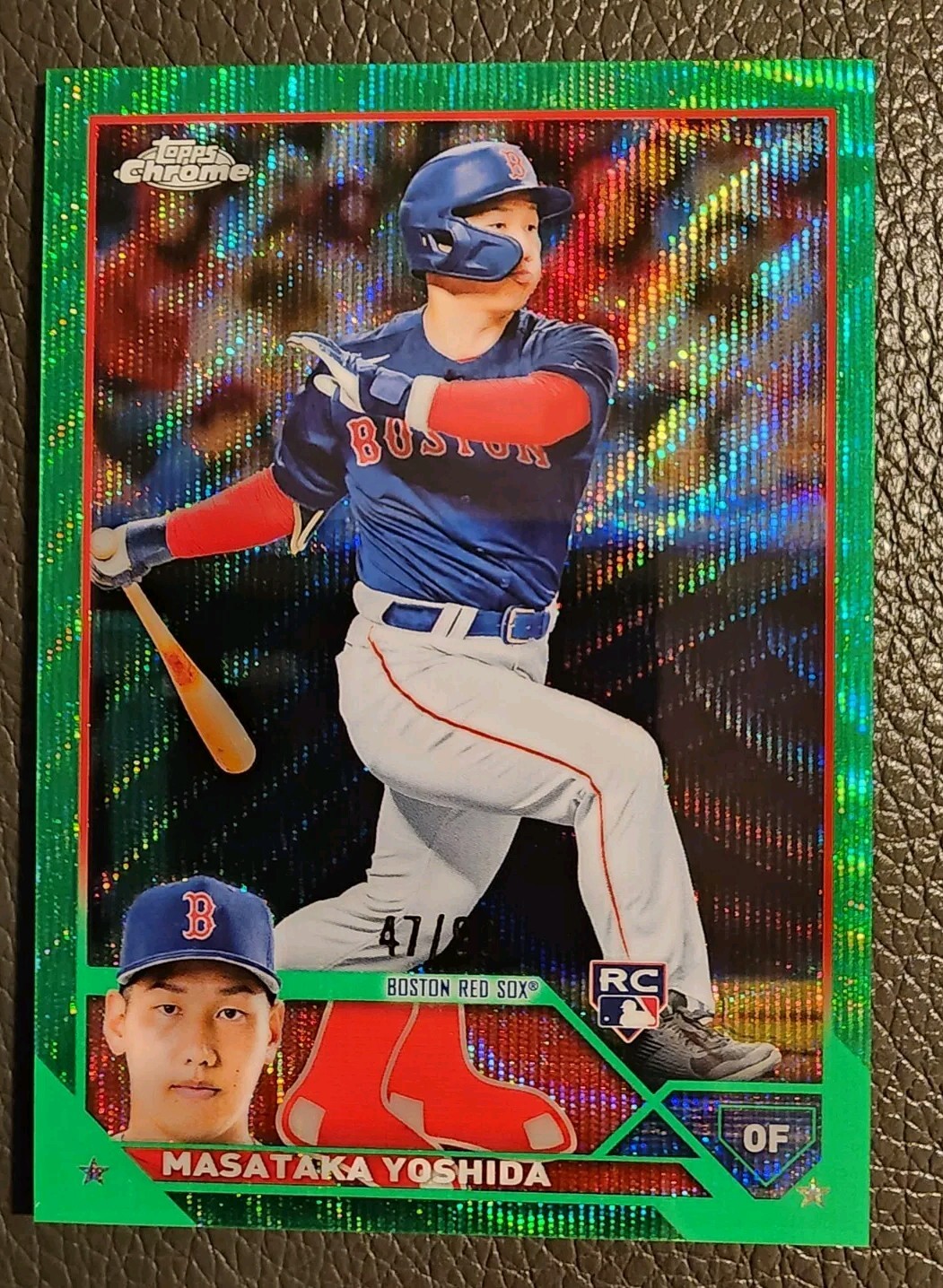 2023 Topps Chrome - Green Wave Refractor #167 Masataka Yoshida /99 (RC)