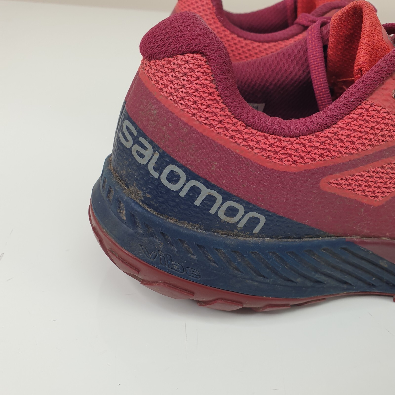 Scarpe da ginnastica Salomon Sense uomo UK 6 rosse stringate trail running EU 39 3