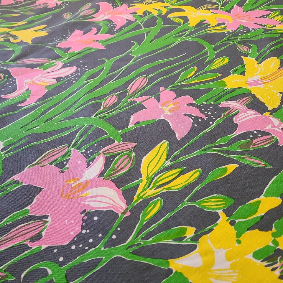 Tela de algodón vintage Deadstock Suzie Zuzek Brighton Key West Lilly Pulitzer Foto 3 de 4