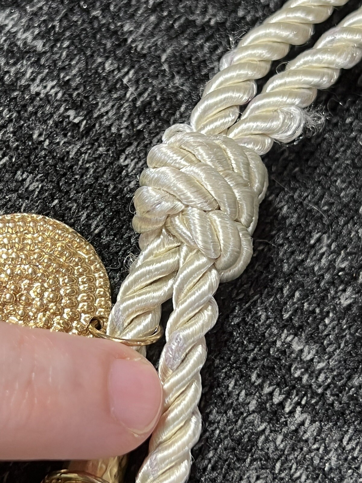 Chico’s Boho Gold Turquoise Statement Rope Charm Necklace GOOD ...