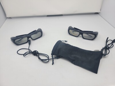 Lot of 2 Sony 3D Active Glasses HU04JZH ((FOR PARTS))