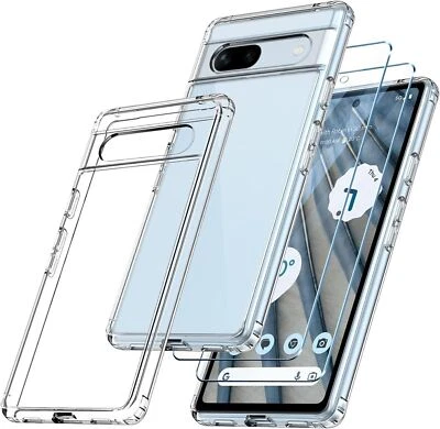 Case For Google Pixel 8 Pro 6 6a 7 7a Clear Shockproof GEL Cover & Protector