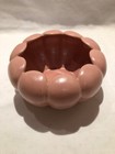 Vintage Pottery Lotus Flower Bowl Planter Scallop Edges Pink 6" — photo 9