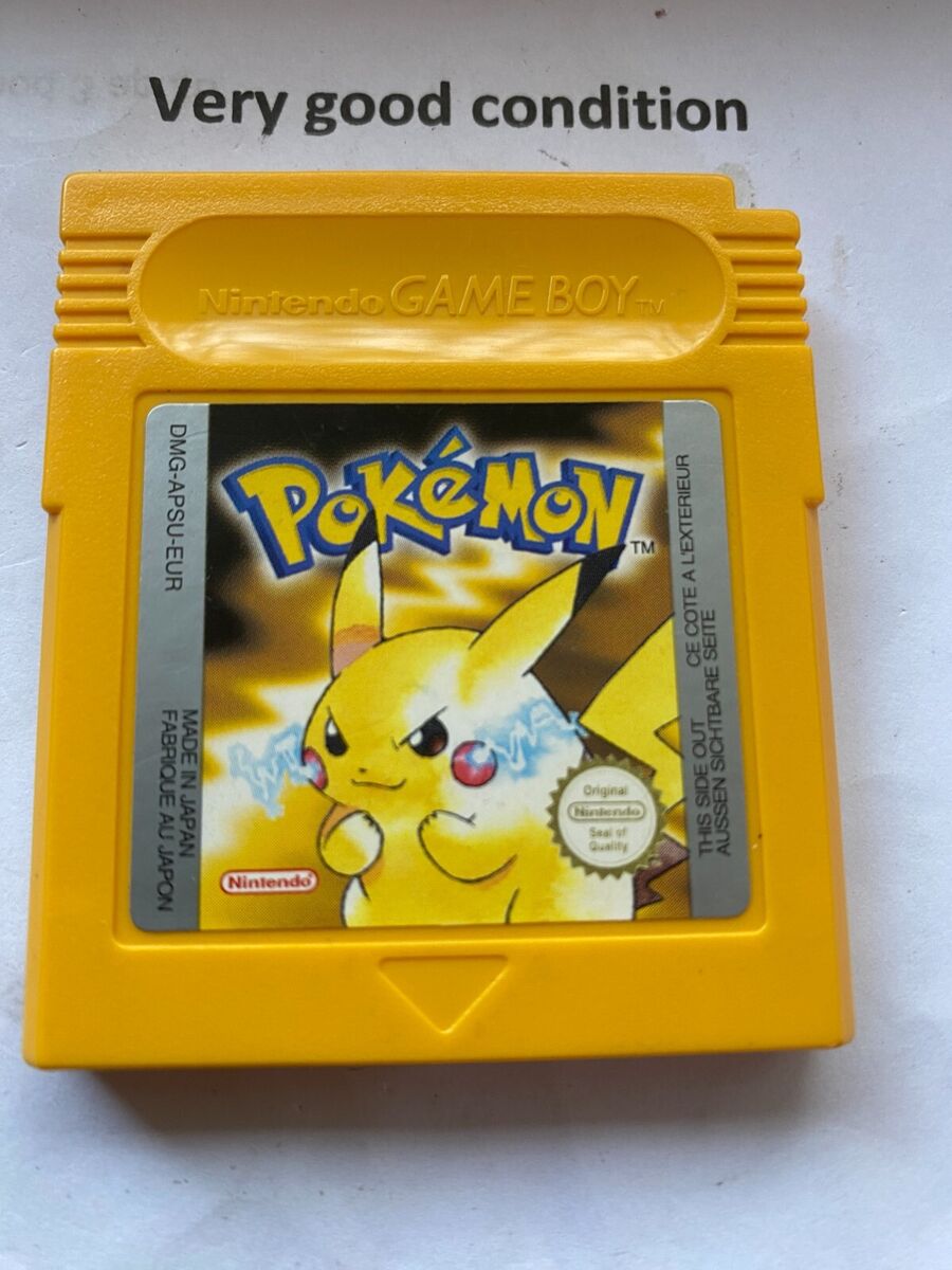 ORYGINALNY POKEMON YELLOW GAMEBOY GAME BOY STAN BDB PO ANGIELSKU