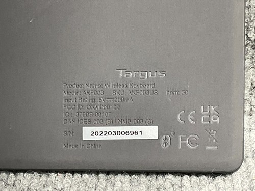 Targus AKF003 Wireless Bluetooth Keyboard 🧼 Antimicrobial Foldable - 第 9/15 張圖片
