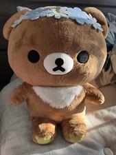 Rilakkuma Flower Crown Plush Huge XL with Tags. to to ship vacuum sealed