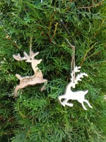 2Er Set Alu Hirsch Peura Zum HäNgen Rentier Landhausdeko ChristbaumhäNger Deko
