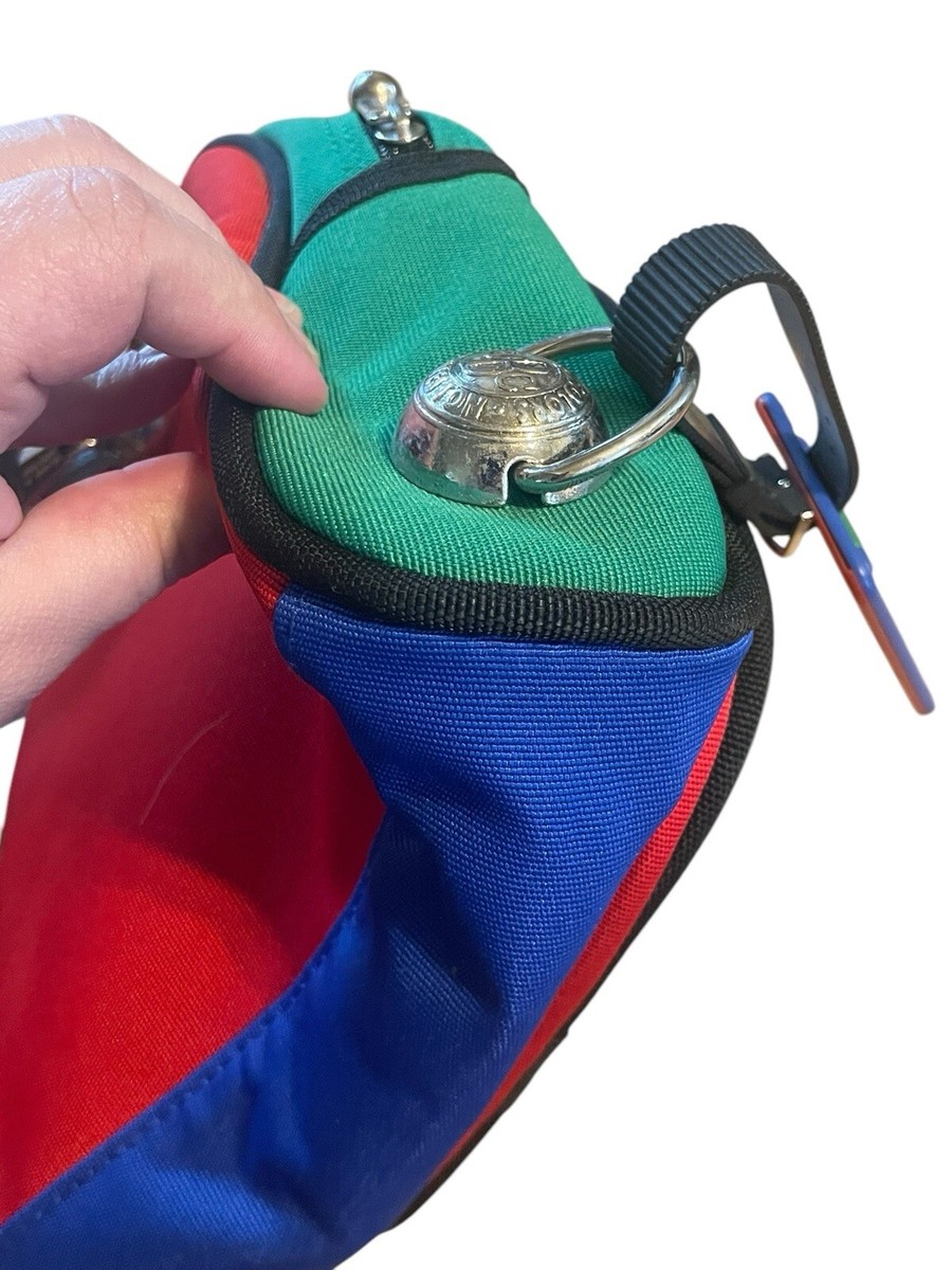Vintage U.C. Of Benetton Color Block Small Backpack, Silver  display picture 2