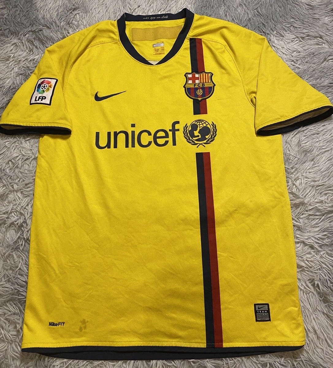 BARCELONA 2008/09 Away Match Issue Jersey Thierry Henry #14 LaLiga
