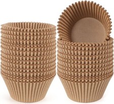 Jumbo Cupcake Liners Natural Muffin Baking Cups 300-Count, No Smell, Food Grade,