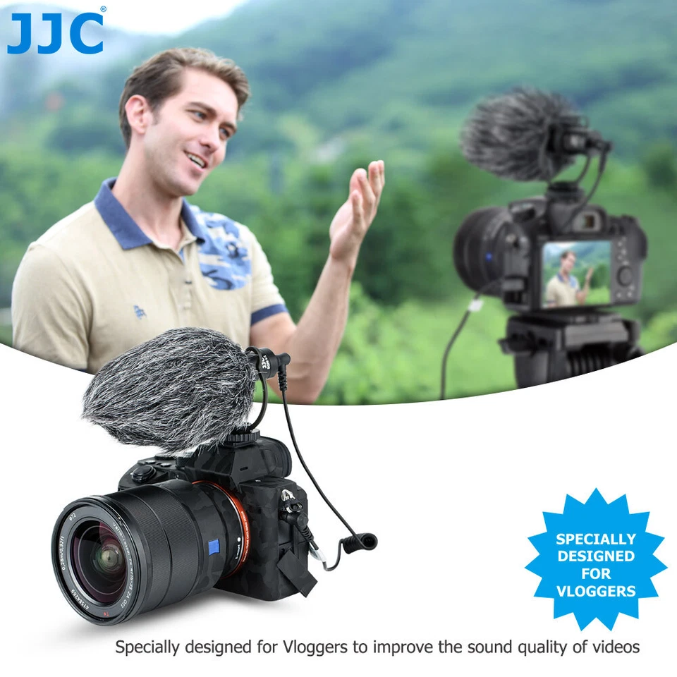 Cámara Micrófono Cardioide Escopeta para Fujifilm X-H2S X-E4 X-E3 X-T4 X-T3 X-T2 Foto 2 de 4