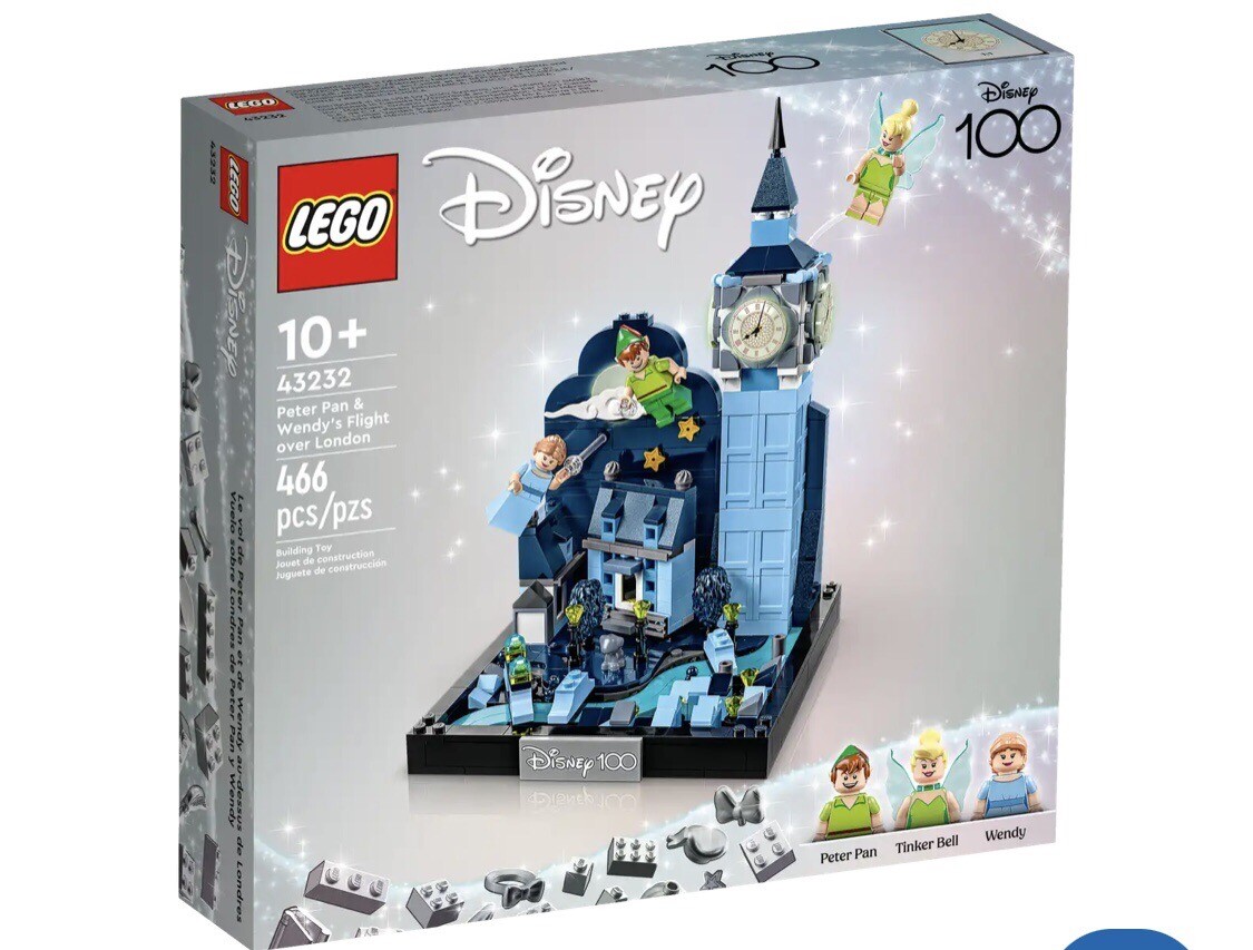 LEGO 43232 Disney 100 Peter Pan & Wendy’s Flight over London Building Set