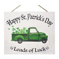 JennyGems St Patricks Day Decoration Welcome Sign, Happy St Patrick's Day Decor