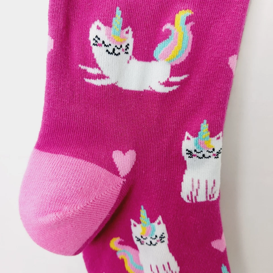 Sock It To Me Crew Women Boy Cat Unicorn Caticorn Pink Heart Kitten Horn NWT NEW - Image 4 of 4