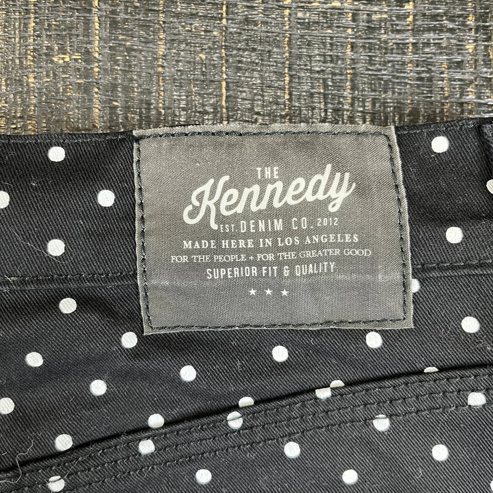 Kennedy Denim Co. Superior Fit Black Jogger Pants Polka Dot Men's Size 30 - Image 3 of 4