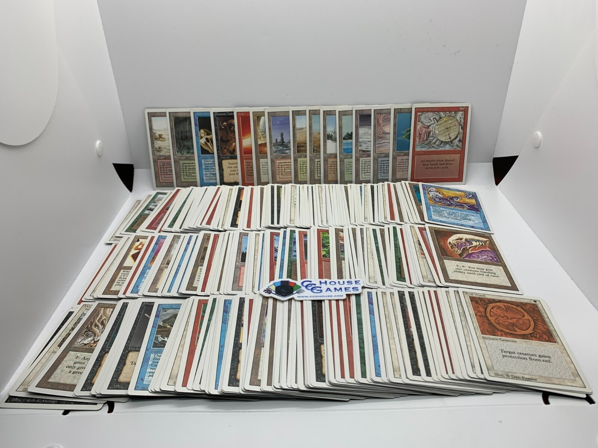 コ*ク様 Magic:The Gathering Revised Edition MTG (3rd Edition) Revised Complete Set! 306 Cards Near Mint