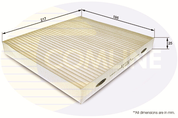 COMLINE EKF318 Filter, interior air for CHRYSLER,DODGE,FIAT,JEEP,LANCIA