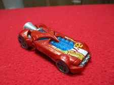 2007 Hot Wheels Rocket Fire Red Car Die Cast 1/64 Scale Loose